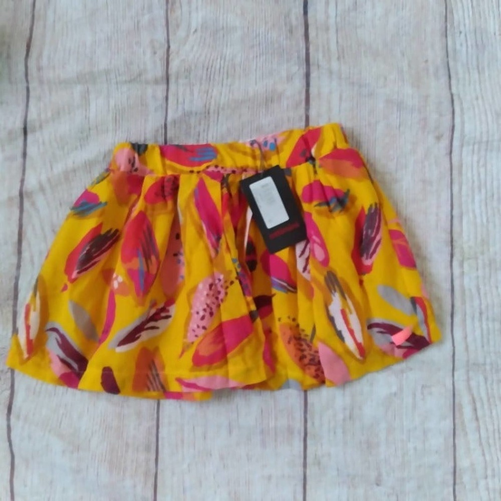 Catimini yellow skirt sz 5 NWT